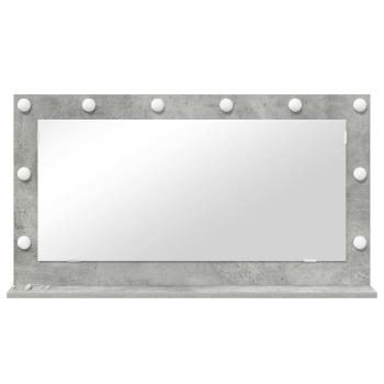 Kosmetikspiegel Beton grau Beton 100 x 55 x 18 cm Spiegel