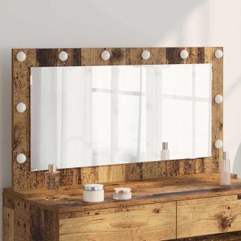 ARDEBO.de - Kosmetikspiegel Altes Holz Holz und Glas 100 x 55 x 18 cm Spiegel