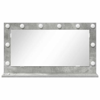 Kosmetikspiegel Beton grau Beton 80 x 45 x 18 cm Spiegel