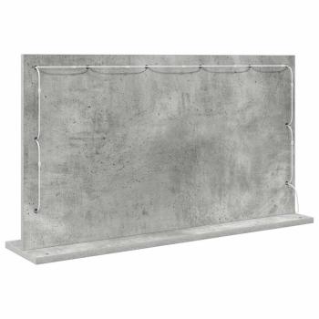 Kosmetikspiegel Beton grau Beton 80 x 45 x 18 cm Spiegel