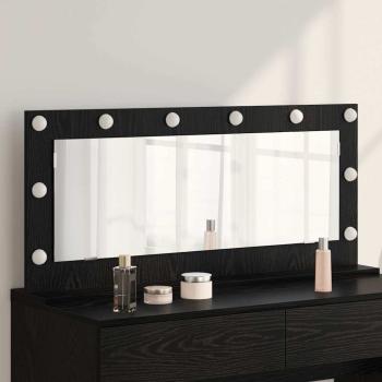ARDEBO.de - Kosmetikspiegel Schwarze Eiche Holz, Glas Mittel Kosmetikspiegel