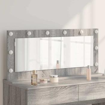 ARDEBO.de - Kosmetikspiegel Grauer Sonoma Holzwerkstoff, Sicherheitsglas