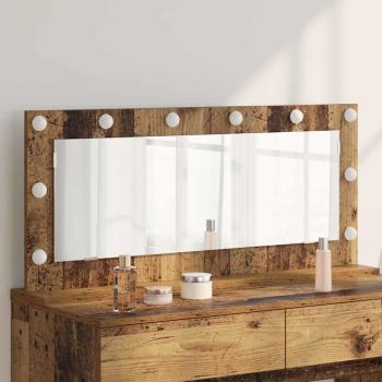 ARDEBO.de - Kosmetikspiegel Altes Holz Holz 100 x 45 x 18 cm Spiegel
