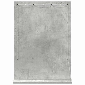 Kosmetikspiegel Beton grau 70 x 50 x 18 cm Spiegel