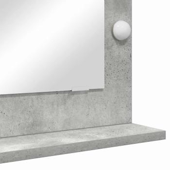Kosmetikspiegel Beton grau 70 x 50 x 18 cm Spiegel