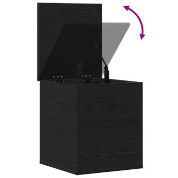 Aufbewahrungsbox Schwarz Eiche 40x42x46 cm aus Holzwerkstoff