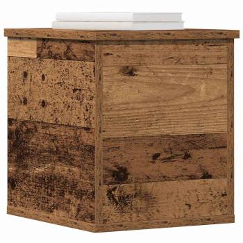 Aufbewahrungsbox mit Deckel Alte Holz 30x35x35 cm Ingenieurholz