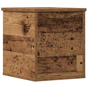 Aufbewahrungsbox mit Deckel Alte Holz 30x35x35 cm Ingenieurholz