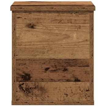 Aufbewahrungsbox mit Deckel Alte Holz 30x35x35 cm Ingenieurholz
