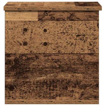 Aufbewahrungsbox mit Deckel Alte Holz 30x35x35 cm Ingenieurholz