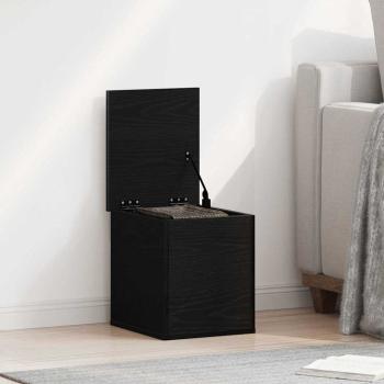 ARDEBO.de - Aufbewahrungsbox Schwarz Eiche 30x35x35 cm Holzwerkstoff