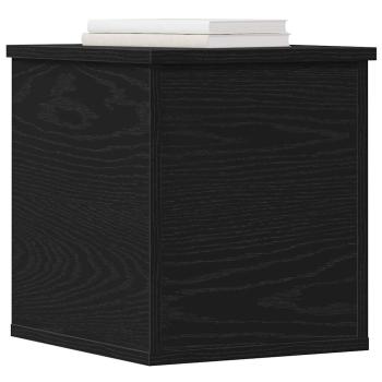 Aufbewahrungsbox Schwarz Eiche 30x35x35 cm Holzwerkstoff