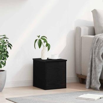 Aufbewahrungsbox Schwarz Eiche 30x35x35 cm Holzwerkstoff
