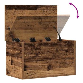 Aufbewahrungsbox aus Altholz 60x35x35 cm Ingenieuro Holz