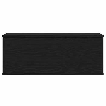 Aufbewahrungsbox in Schwarz Eiche 90x35x35 cm aus Holzwerkstoff