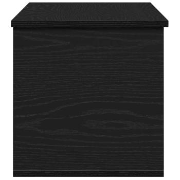 Aufbewahrungsbox in Schwarz Eiche 90x35x35 cm aus Holzwerkstoff