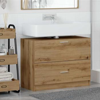 ARDEBO.de - Waschbeckenunterschrank Artisan Eiche Spanplatte 78 x 37 x 59 cm