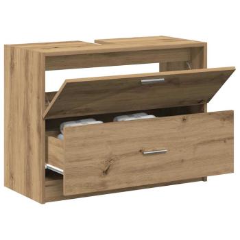 Waschbeckenunterschrank Artisan Eiche Spanplatte 78 x 37 x 59 cm