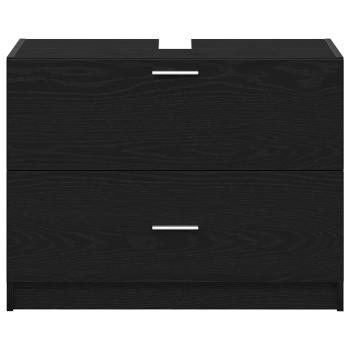Waschtischschrank Schwarze Eiche Holzwerkstoff 78 x 37 x 59 cm