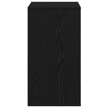 Kommode Schwarz Eiche 60x41x76 cm Holzwerkstoff