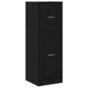 Apotheker Schrank Schwarz Eiche Holz 40 x 41 x 118 cm