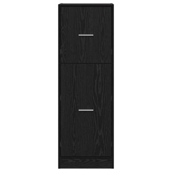 Apotheker Schrank Schwarz Eiche Holz 40 x 41 x 118 cm