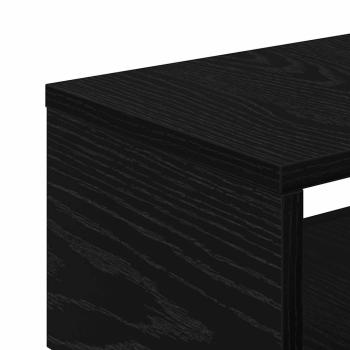 Schmaler Badezimmerschrank Schwarze Eiche Holzwerkstoff