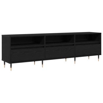 ARDEBO.de - TV Schrank Schwarz Eiche 150x30x44,5 cm Holzwerkstoff