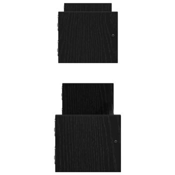 Wandregal Schwarze Eiche MDF, Spanplatte 60 x 16 x 14 cm