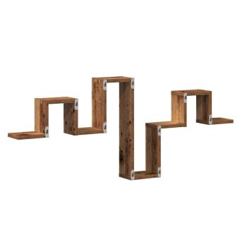 Wandregale & Regalböden Altholz Holz Groß Wandregale Rechteckig