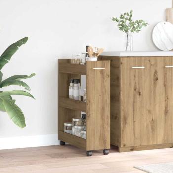 Rollschrank Artisan Eiche 60x22x79 cm Holzwerkstoff