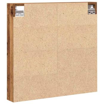 Vitrine Schrank Alte Holz 60x8,5x58 cm Ingenieure Holz