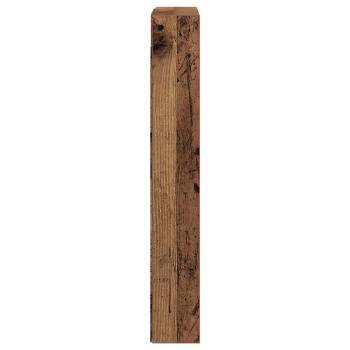 Vitrine Schrank Alte Holz 60x8,5x58 cm Ingenieure Holz