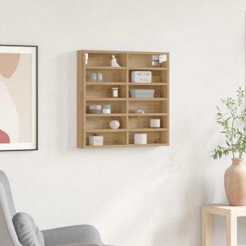 ARDEBO.de - Vitrine Schrank Artisan Eiche 60x8,5x58 cm Holzwerkstoff