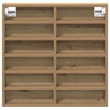 Vitrine Schrank Artisan Eiche 60x8,5x58 cm Holzwerkstoff