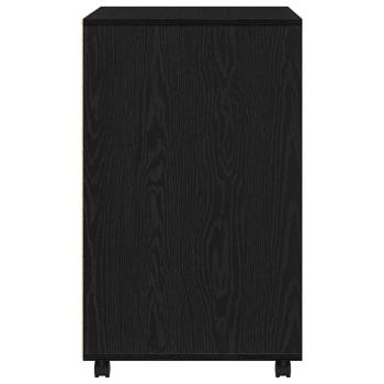 Rollschrank Schwarze Eiche 60x48x81 cm Holzwerkstoff