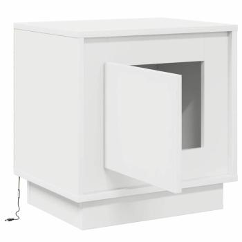 Nachttische Weiß Holzwerkstoff 44 x 34,5 x 45 cm Nachttisch