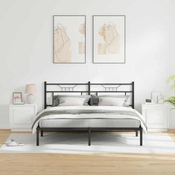 Nachttische Set von 2 Weiß Holzwerkstoff 44 x 34.5 x 45 cm