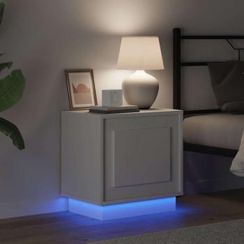 Nachttische Set von 2 Weiß Holzwerkstoff 44 x 34.5 x 45 cm