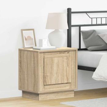 ARDEBO.de - Nachttische 2er Set Sonoma Eiche Holzwerkstoff 44 x 34,5 x 45 cm