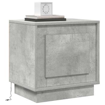 Nachttische Set aus 2 Beton Grau Holzwerkstoff 44 x 34.5 x 45 cm