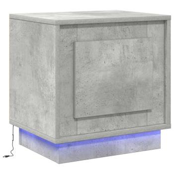 Nachttische Set aus 2 Beton Grau Holzwerkstoff 44 x 34.5 x 45 cm