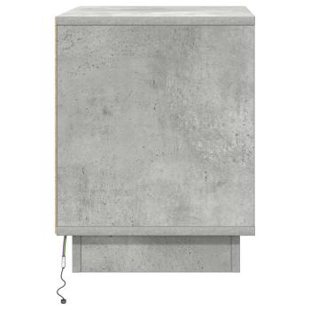 Nachttische Set aus 2 Beton Grau Holzwerkstoff 44 x 34.5 x 45 cm