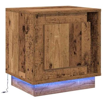 Nachttische Set von 2 Altes Holz Ingenieurholz 44 x 34,5 x 45 cm