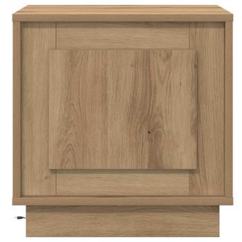 Nachttische mit LED-Lichtern 2 Stück Artisan Eiche 44x34,5x45 cm
