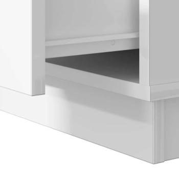 Weiß MDF Mittel Nachttisch Rechteckig Modern Langlebig