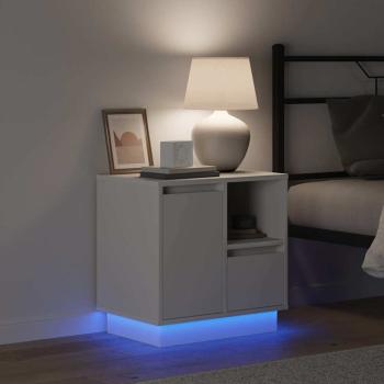 Weiß MDF Mittel Nachttisch Rechteckig Modern Schlank