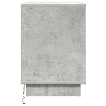 Beton Grau Beton Standard Nachttisch Rechteckig Modern