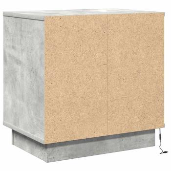 Beton Grau Beton Standard Nachttisch Rechteckig Modern