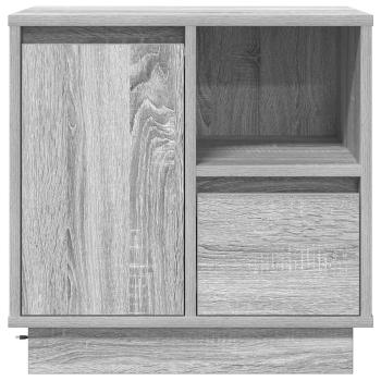 Grau Sonoma Holzwerkstoff Klein Nachttisch Rechteckig Modern